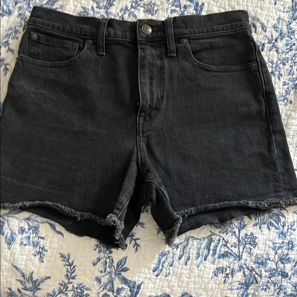 Black Denim Women's Shorts